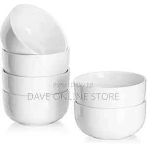 6 Pieces of Soup Cereal Bowls – White