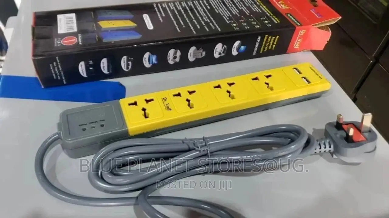 IQRA 4-way Smart Extension Cable/ USB Port, Power Protection