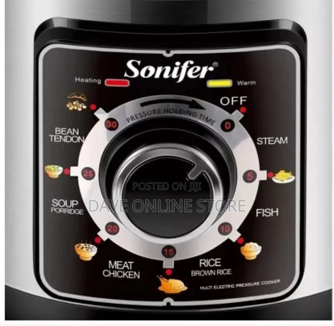 Sonifer 6L Electric Rice/Pressure Cooker,