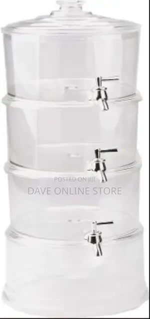 Acrylic 3-tier Water, Juice Drink Dispenser