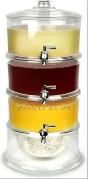 Acrylic 3-tier Water, Juice Drink Dispenser