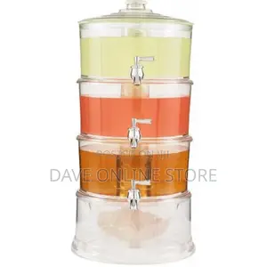 Acrylic 3-tier Water, Juice Drink Dispenser