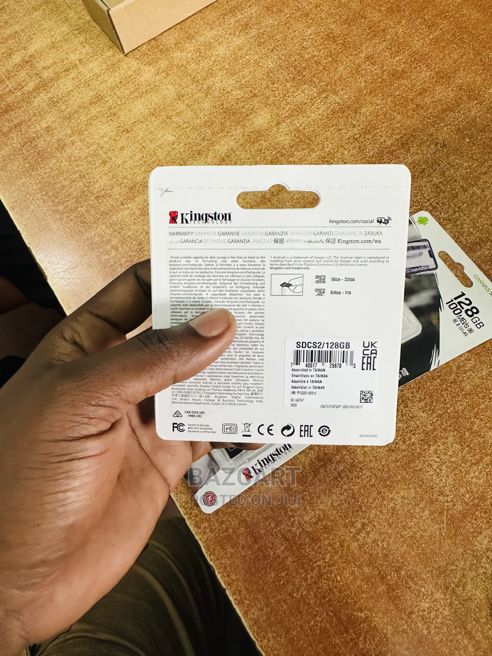 128gb Kingston Microsd Card With Micro Sd Adapter