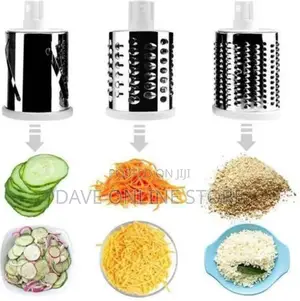 Table Top Drum Grater Vegetable Slicer, Green