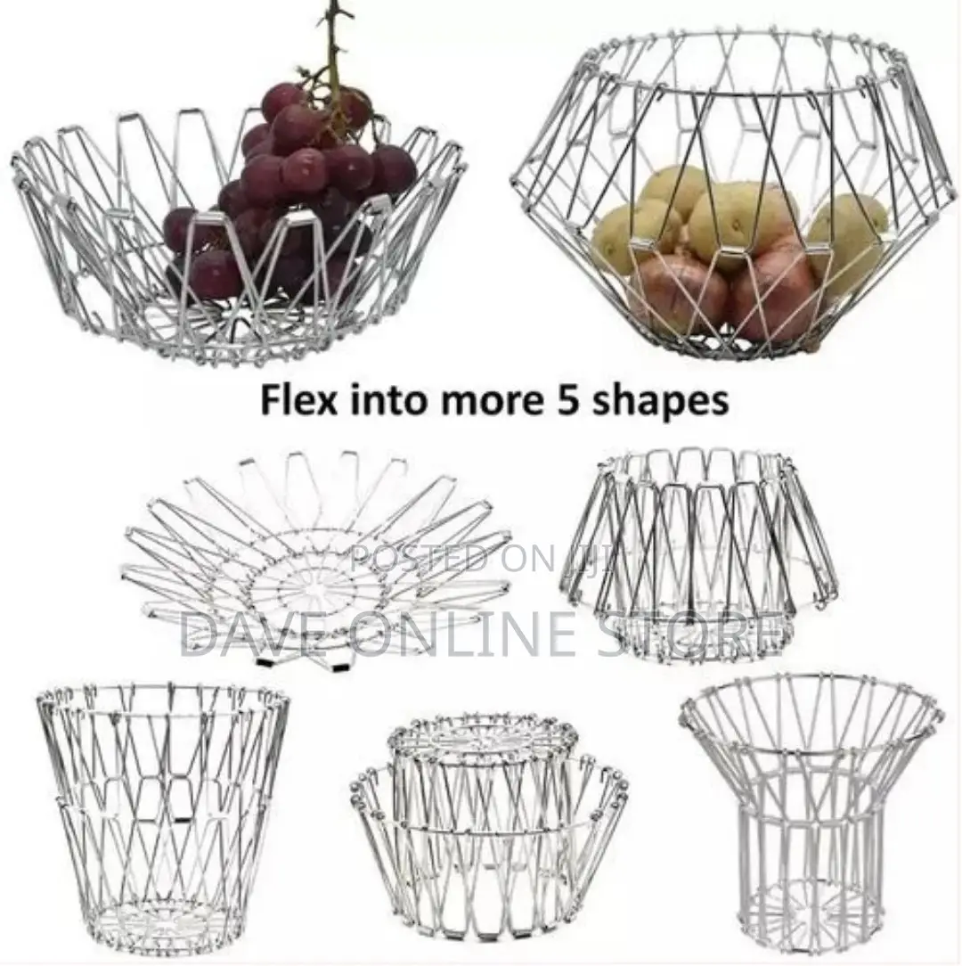7in1 Adjustable Fruit Basket Multipurpose Storage Organizer.