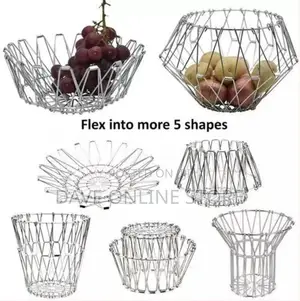 7in1 Adjustable Fruit Basket Multipurpose Storage Organizer.