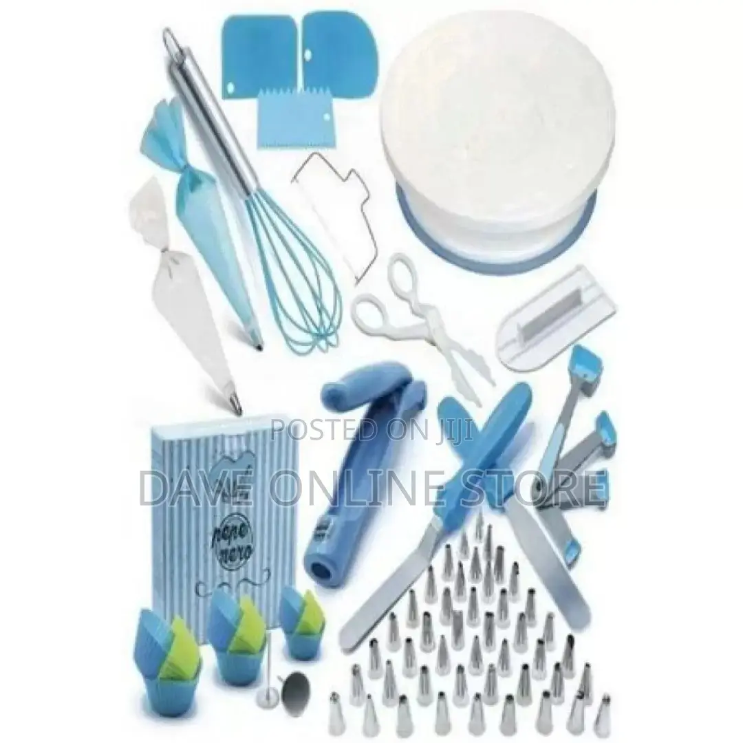 136 PCS Cake Decorating, Turntable Stand, Baking Set
