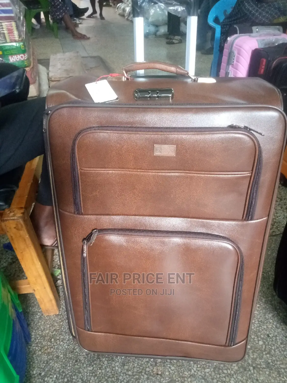 Suitcase Leathers Big Size ( Brown)