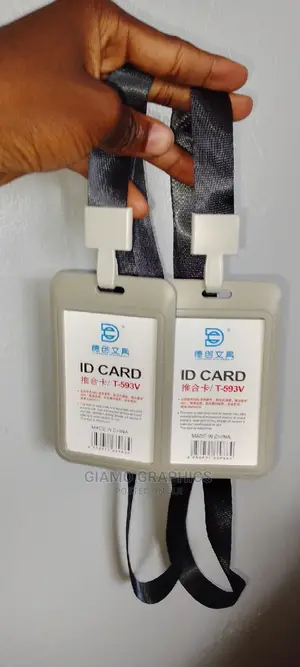 Plastic Ids (Identify Card) With Holders.