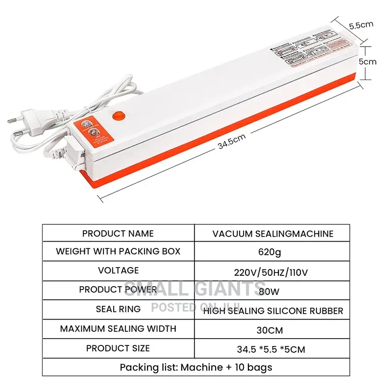 Electric Vacuum Sealer Packaging Machine