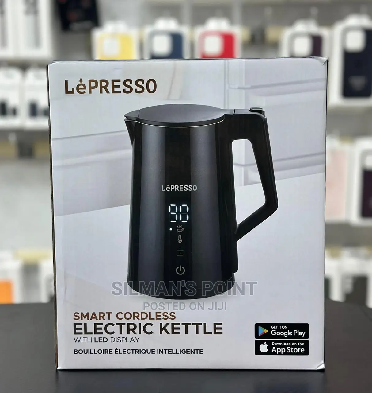 Lepresso Smart Cordless Electric Kettle With LED Display