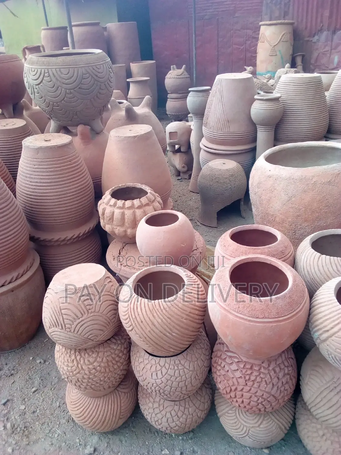 Natural Clay(Flower Pots)