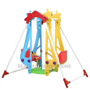 2 Seater Double Giraffe Plastic Swing Set
