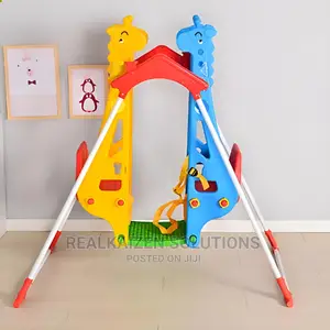 2 Seater Double Giraffe Plastic Swing Set