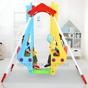 2 Seater Double Giraffe Plastic Swing Set