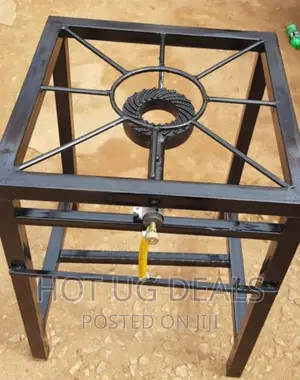 Single Commercial Gas Stove Cooker- Black