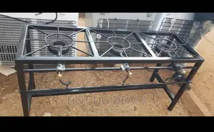 Triple Commercial Gas Stove Cooker -Black