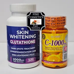 Original Skin Lightening Glutathione Pills +Vitamin C Tablet