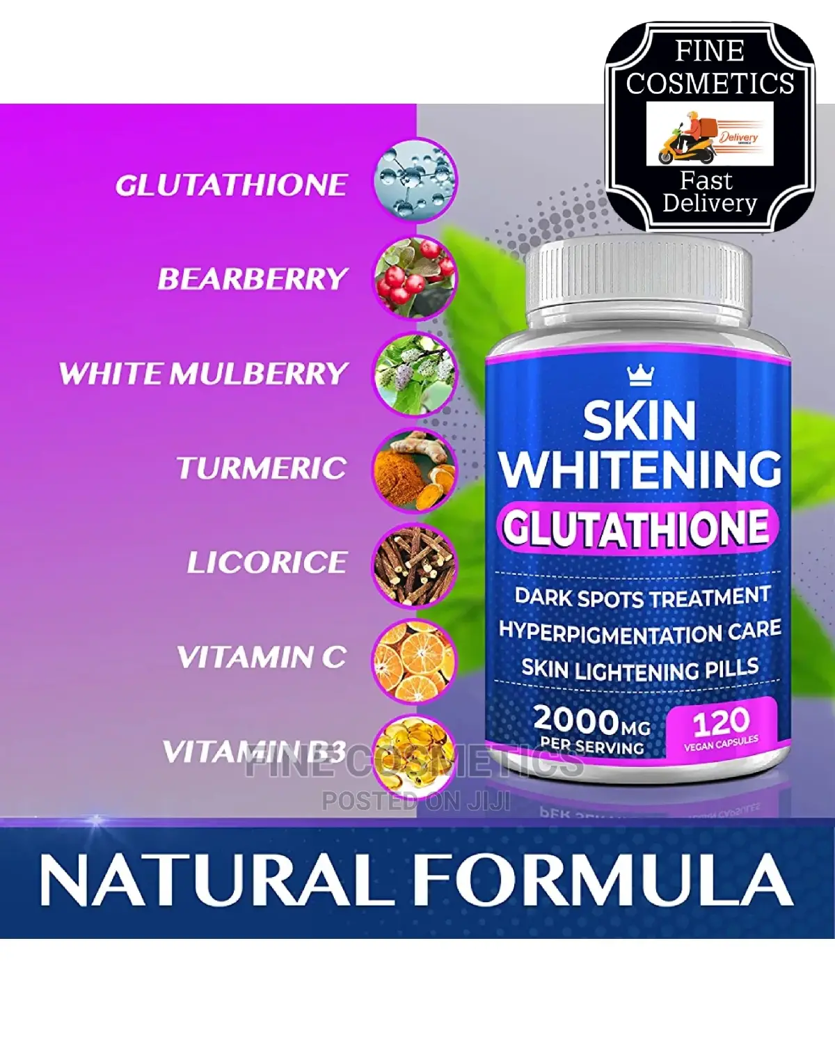 Original Skin Lightening Glutathione Pills +Vitamin C Tablet