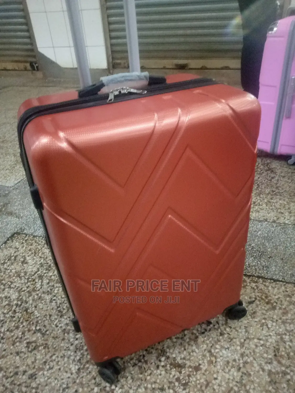 Plastic Suitcase Extra Large ( Orange)