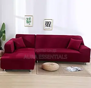 L- Shape Sofa Covers- Red