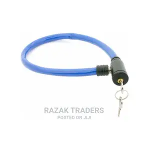 Steel Cable Bicycle Lock With 2 Keys Anti Theft