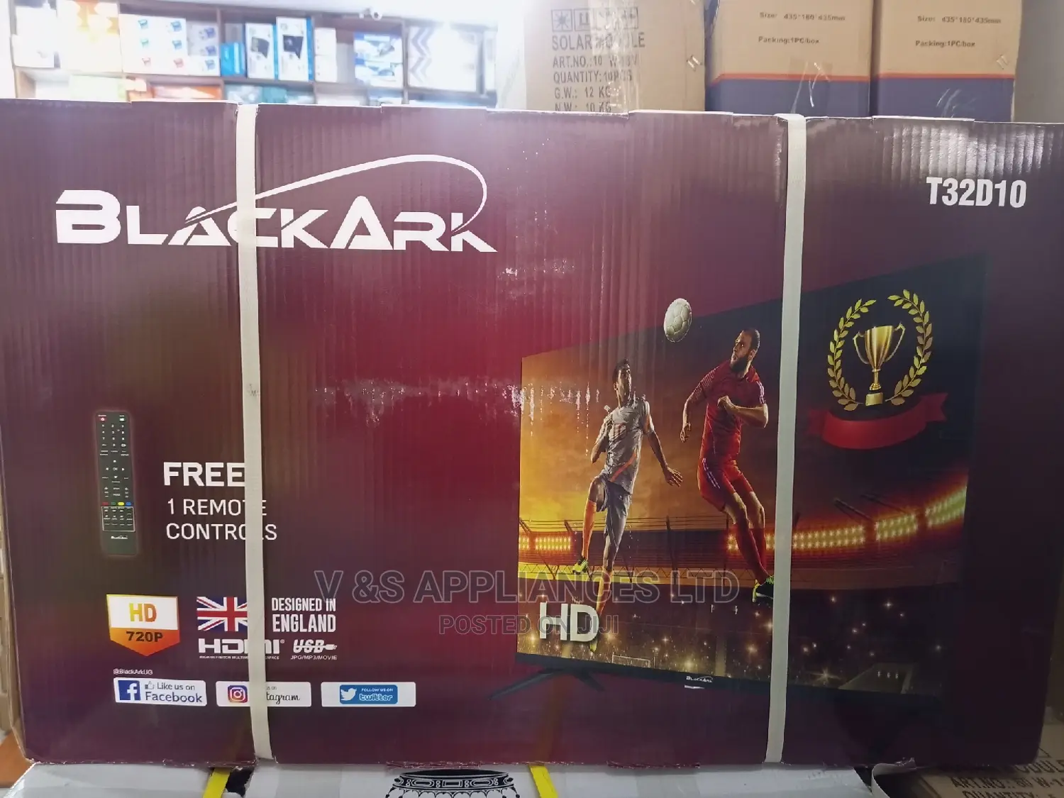 32 Black Ark Frameless Digital Tv