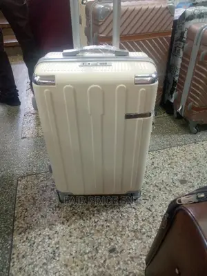 Suitcase Plastic. Medium ( Cream)