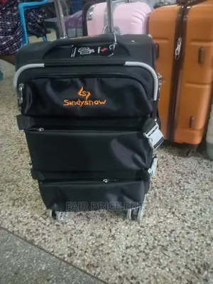 Executive Cloth Suitcase Medium ( Black)