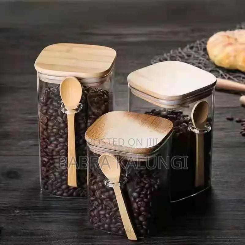 3pcs Glass Food Storage Canisters