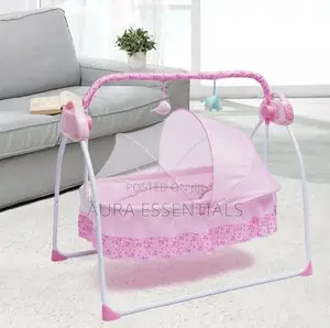 Auto Electric Swing Rocking Baby Cot Crib Craddle Bed