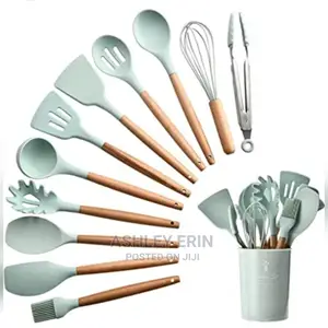 Wooden Handle Non Sticky Spoon-16pcs