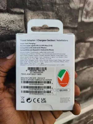 Samsung 25 Watts Pd Superfast Charging Adapter
