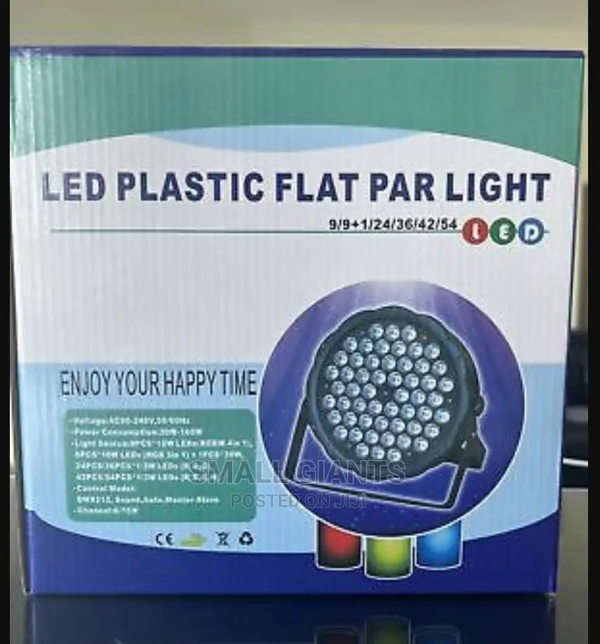 LED Plastic Flat Par Light 54 Individual Leds