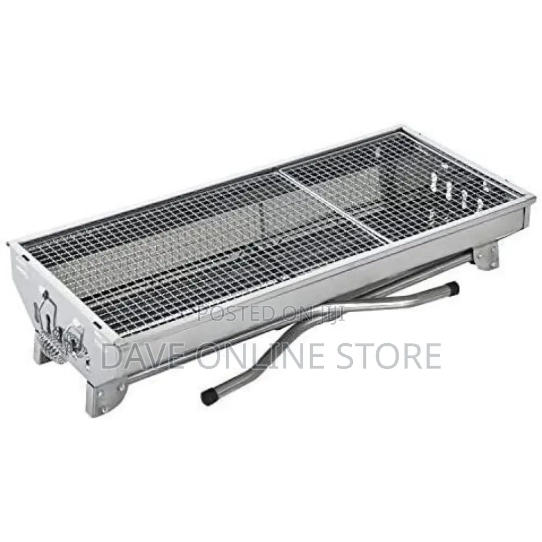 Portable Folding Steel Charcoal Barbecue Grill Smoker
