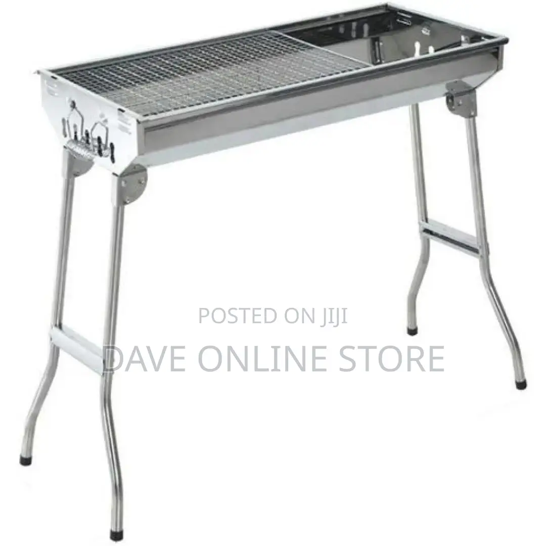 Portable Folding Steel Charcoal Barbecue Grill Smoker