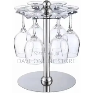 Countertop Rotating 6 Wine Rack Glass Cup Holder