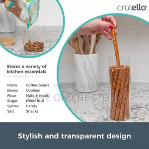 Glass Food Storage Containers With Bamboo Lids, 4 Pack