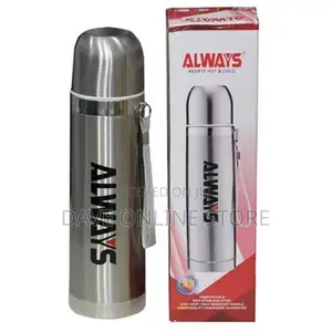 Always Hot Cold Unbreakable Stainless Steel Flask, 0.5L