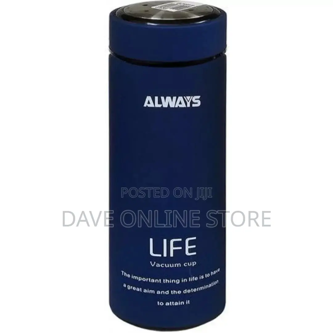 450mls Always Life Slim and Quality Vacuum Bottle – Blue