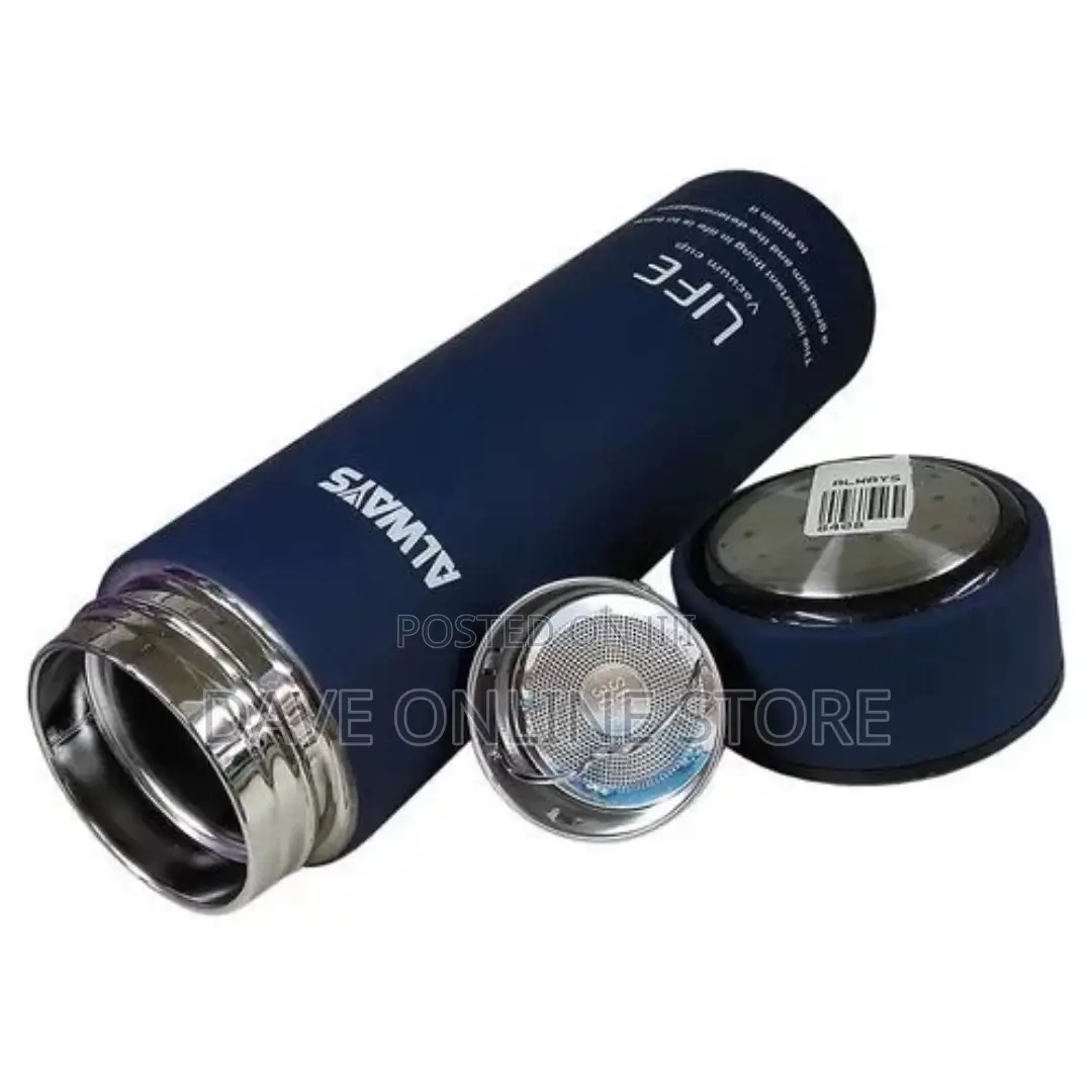 450mls Always Life Slim and Quality Vacuum Bottle – Blue