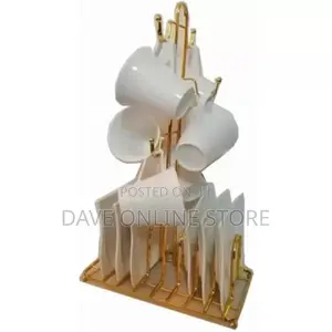 6 Cups and Saucers Stand Holder Storage Organizer Rack