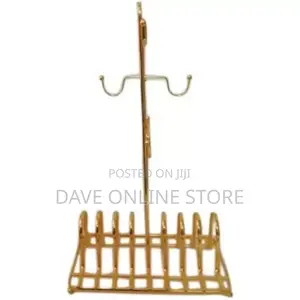 6 Cups and Saucers Stand Holder Storage Organizer Rack