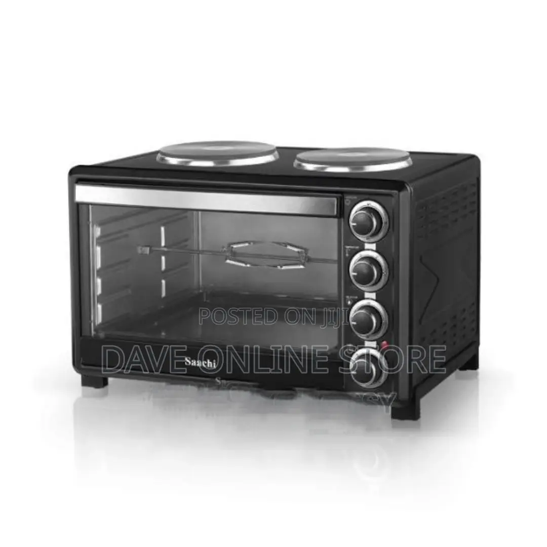 45L Saachi Electric Oven With Double Hotplate.
