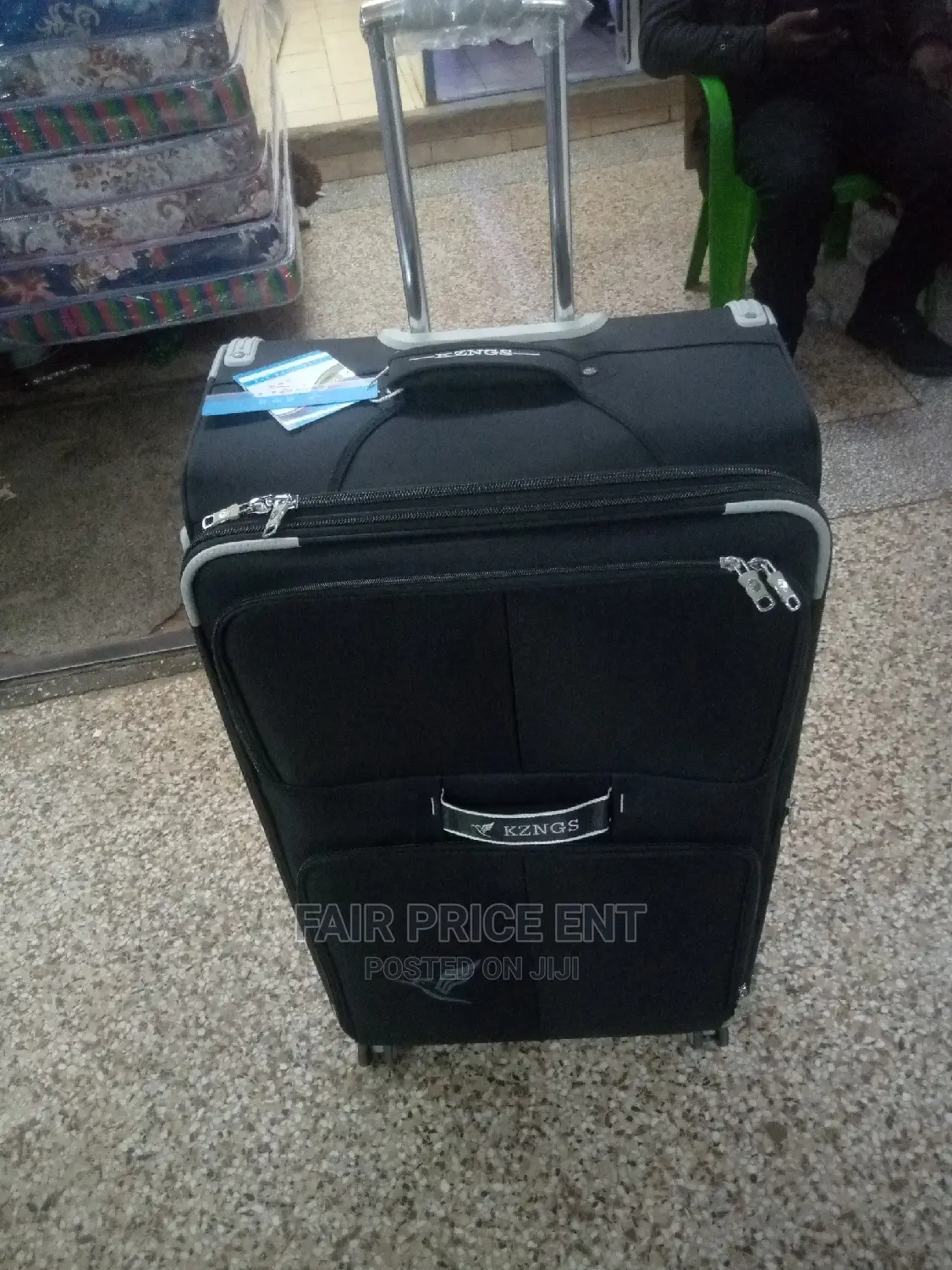 Original Cloth Suitcase by KZNGS Big ( Black)