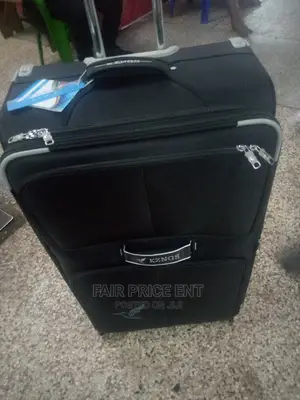 Original Cloth Suitcase by KZINGS Medium ( Black)