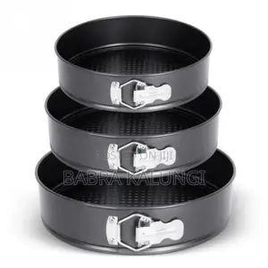 3pieces of Round Baking Cake Mould Pans Trays