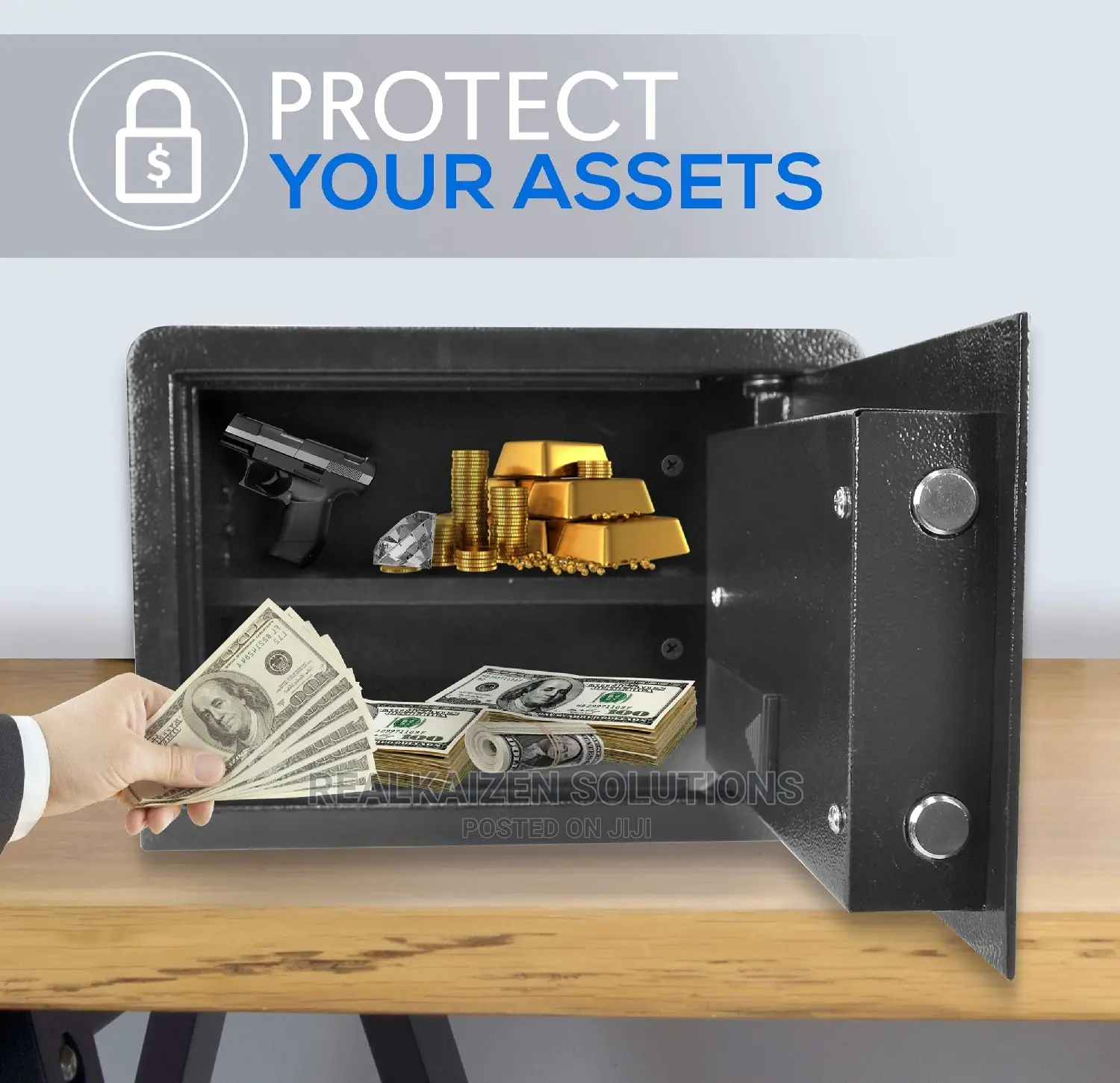 UNIVERSAL Small Size Digital Fingerprint |Key Safe Vault Box