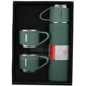Travel Vacuum Flask Set With Cups