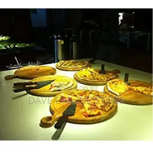 24cm Wooden Serving Pizza Plate Tray, Chopping Board